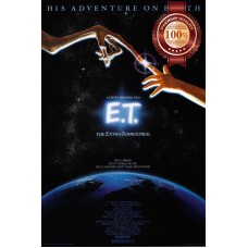 E.T THE EXTRA TERRESTRIAL ET 1982 80s ORIGINAL CINEMA MOVIE PRINT PREMIUM POSTER