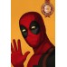 DEADPOOL PORTRAIT WAVING DRAWING PICTURE ART ARTWORK PRINT PREMIUM POSTER