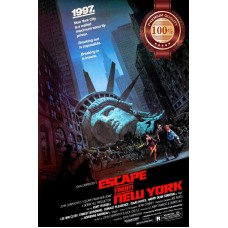 ESCAPE FROM NEW YORK 1981 80 ORIGINAL OFFICIAL CINEMA MOVIE PRINT PREMIUM POSTER