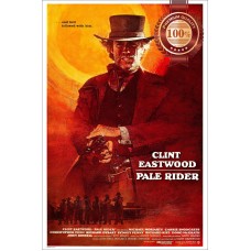 PALE RIDER 1985 80s EASTWOOD ORIGINAL OFFICIAL CINEMA MOVIE PRINT PREMIUM POSTER