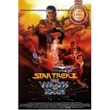 STAR TREK II THE WRATH OF KHAN 2 1982 ORIGINAL CINEMA MOVIE PRINT PREMIUM POSTER