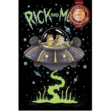 RICK AND MORTY SPACE SHIP DUMP ART TV SHOW ARTWORK DRAWING PRINT PREMIUM POSTER