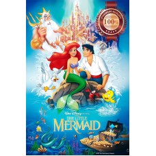THE LITTLE MERMAID 1989 CLASSIC DISNEY CARTOON MOVIE PRINT PREMIUM POSTER