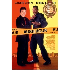 RUSH HOUR 1 ONE I OFFICIAL FILM MOVIE ORIGINAL CINEMA PRINT PREMIUM POSTER