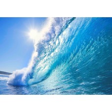 90x60CM BEAUTIFUL BLUE WAVE BREAKING SUN TUBE SEA SURF BEACH WALL PRINT POSTER
