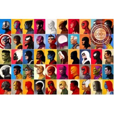 MARVEL SUPER HEROES PORTRAITS GRID FAVOURITE FILM MOVIE PRINT PREMIUM POSTER