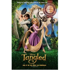 TANGLED DISNEY CARTOON OFFICIAL ART ORIGINAL MOVIE FILM PRINT PREMIUM POSTER