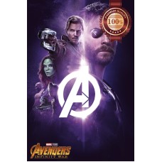 INFINITY WAR HEROES PURPLE AVENGERS CINEMA MOVIE FILM PRINT PREMIUM POSTER