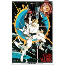 A NEW HOPE STAR WARS IV 4 HOWARD CHAYKIN ART ORIGINAL MOVIE PRINT PREMIUM POSTER