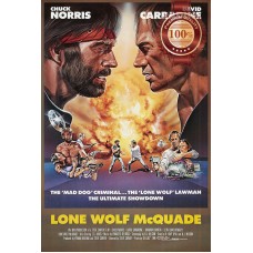 LONE WOLF McQUADE 1983  ORIGINAL OFFICIAL CINEMA MOVIE FILM PRINT PREMIUM POSTER