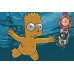 NEVERMIND SIMPSONS BABY BART SWIMING NIRVANA WALL ART PRINT PREMIUM POSTER