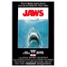 JAWS 1 OFFICIAL ORIGINAL 1975 FIRST FILM MOVIE CINEMA PRINT PREMIUM POSTER
