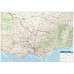 DETAILED VICTORIA STATE ROADS VIC MAP OF AUSTRALIA AUS WALL CHART PREMIUM POSTER