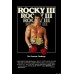 ROCKY III 3 THREE CLASSIC 1982 80s ORIGINAL CINEMA MOVIE PRINT PREMIUM POSTER