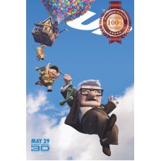 UP HOUSE DISNEY PIXAR 2009 ORIGINAL CINEMA FILM MOVIE PRINT PREMIUM POSTER