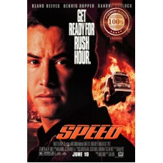 SPEED 1994 90s KEANU REEVES OFFICIAL ORIGINAL CINEMA MOVIE PRINT PREMIUM POSTER