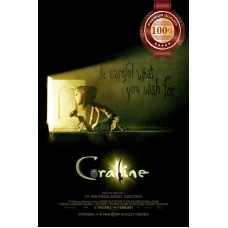 CORALINE 2009 ORIGINAL OFFICIAL CINEMA FILM MOVIE PRINT PREMIUM POSTER