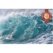 POWERFUL WAVE WALL BREAKING BEACH SURF SEA HOME PHOTO PRINT PREMIUM POSTER