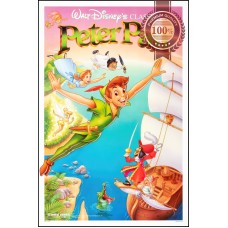 PETER PAN CARTOON 1989 VERSION 1953 50s MOVIE FILM CINEMA PRINT PREMIUM POSTER