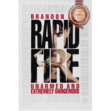 RAPID FIRE 1992 90s BRANDON ORIGINAL OFFICIAL CINEMA MOVIE PRINT PREMIUM POSTER