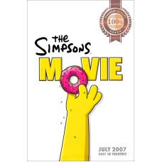 THE SIMPSONS MOVIE 2007 HAND DONUT ORIGINAL TEASER MOVIE PRINT PREMIUM POSTER