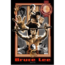 NEW BRUCE LEE CLASSIC HOLDING NUNCHUCKS HOME DECOR ART PRINT - PREMIUM POSTER