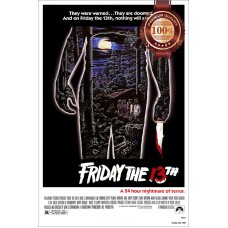 FRIDAY THE 13TH 1980 80s JASON ORIGINAL MOVIE FILM CINEMA PRINT PREMIUM POSTER