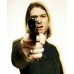 LARGE NIRVANA KURT COBAIN POINTING GUN ORIGINAL PHOTO PRINT PREMIUM POSTER