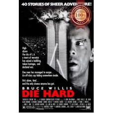 DIE HARD B&W VERSION 1988 80s ORIGINAL CINEMA MOVIE FILM PRINT PREMIUM POSTER