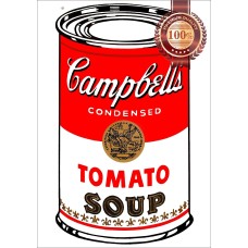 ANDY WARHOL CAMPBELLS TOMATO CAN SOUP PAINTING WALL ART PRINT PREMIUM POSTER