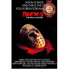 FRIDAY THE 13TH THE FINAL CHAPTER 80s ORIGINAL CINEMA MOVIE PRINT PREMIUM POSTER