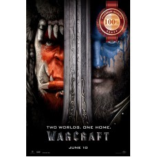 WARCRAFT MOVIE WORLD OF VIDEO GAME ORC AND HUMAN PHOTO PRINT PREMIUM POSTER