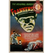 FRANKENSTEIN 1931 30s OFFICIAL ORIGINAL CINEMA FILM MOVIE PRINT PREMIUM POSTER