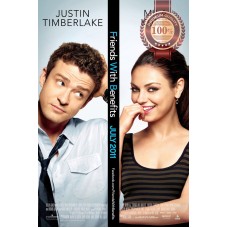 FRIENDS WITH BENEFITS 2011 CINEMA ORIGINAL THEATRICAL MOVIE PRINT PREMIUM POSTER