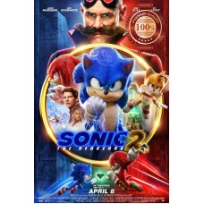 SONIC THE HEDGEHOG 2 2022 MAIN OFFICIAL CINEMA MOVIE FILM PRINT PREMIUM POSTER