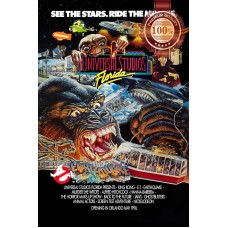 UNIVERSAL STUDIOS FLORIDA PROMO ORIGINAL OFFICIAL MOVIE PRINT PREMIUM POSTER