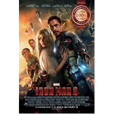 IRON MAN 3 THREE III IRONMAN FILM MOVIE ORIGINAL CINEMA PRINT PREMIUM POSTER