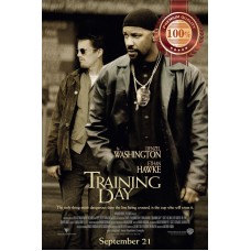 TRAINING DAY DENZEL WASHINGTON MOVIE ORIGINAL CINEMA PRINT PREMIUM POSTER