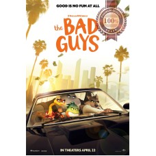 THE BAD GUYS 2022 TEASER ORIGINAL OFFICIAL CINEMA MOVIE PRINT PREMIUM POSTER