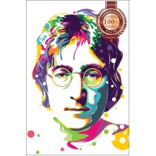 JOHN LENNON ABSTRACT PORTRAIT FACE BEATLES PAINTING ART PRINT PREMIUM POSTER