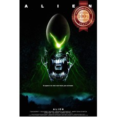 ALIEN ORIGINAL 1979 70s CLASSIC SIGOURNEY WEAVER MOVIE PRINT PREMIUM POSTER