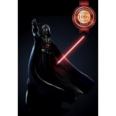 DARTH VADER STANDING WITH LIGHT SABER  MOVIE WALL ART PRINT - PREMIUM POSTER