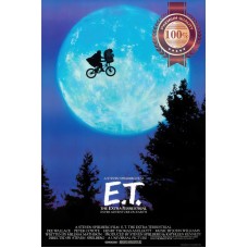 E.T THE EXTRA TERRESTRIAL MOON ET 80s ORIGINAL MOVIE CINEMA PRINT PREMIUM POSTER