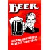 BEER HELPING UGLY PEOPLE HAVE SINCE 1862! ORIGINAL ART PRINT PREMIUM POSTER