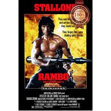 RAMBO FIRST BLOOD PART 2 TWO II MOVIE ORIGINAL CINEMA PRINT PREMIUM POSTER
