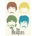 THE BEATLES MEMBERS HEADS FACES ARTWORK MUSIC BAND ART PRINT PREMIUM POSTER