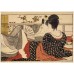 KITAGAWA UTAMARO LOVERS IN AN UPSTAIRS ROOM ARTWORK ART PRINT PREMIUM POSTER