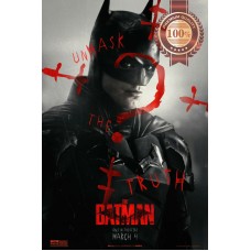 THE BATMAN 2022 FACE DC ORIGINAL OFFICIAL CINEMA MOVIE FILM PRINT PREMIUM POSTER