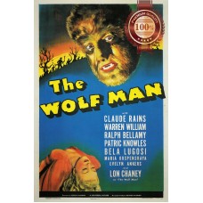 THE WOLF MAN 1941 40s OFFICIAL ORIGINAL CINEMA FILM MOVIE PRINT PREMIUM POSTER