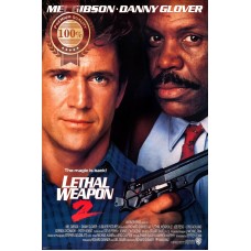 LETHAL WEAPON 2 II 1989 80s ORIGINAL OFFICIAL CINEMA MOVIE PRINT PREMIUM POSTER